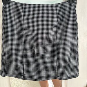 Plaid mini skirt